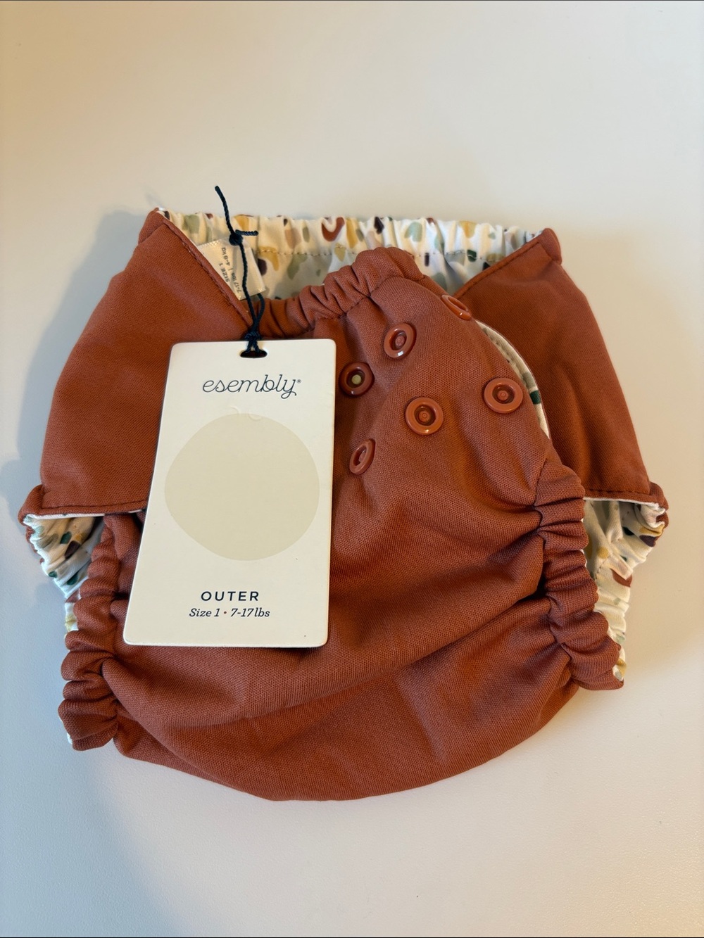 Waterproof Esembly Rust Orange Reusable Cloth‎ Diaper Cover NWT